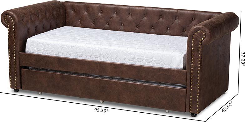 Shop Baxton Studio Mabelle Modern and Contemporary Brown Faux