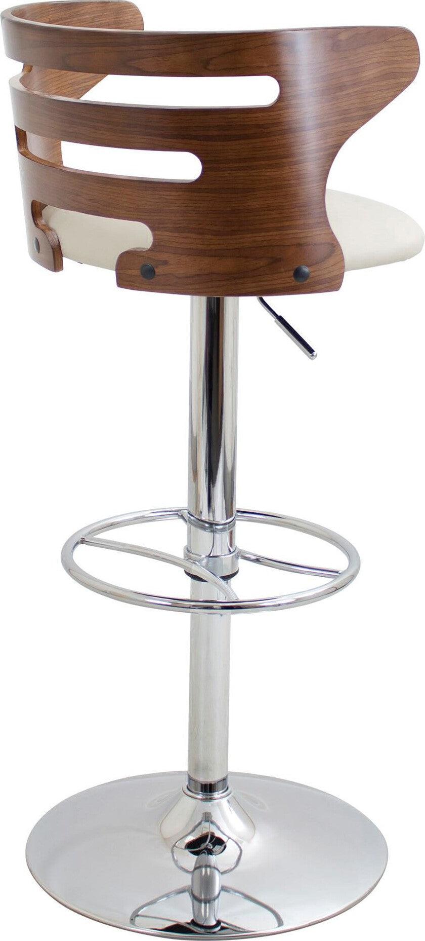 Lumisource Barstools - Cosi Barstool Walnut & Cream