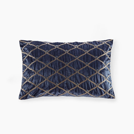 Olliix.com Pillows & Throws - Oblong Decor Pillow Navy