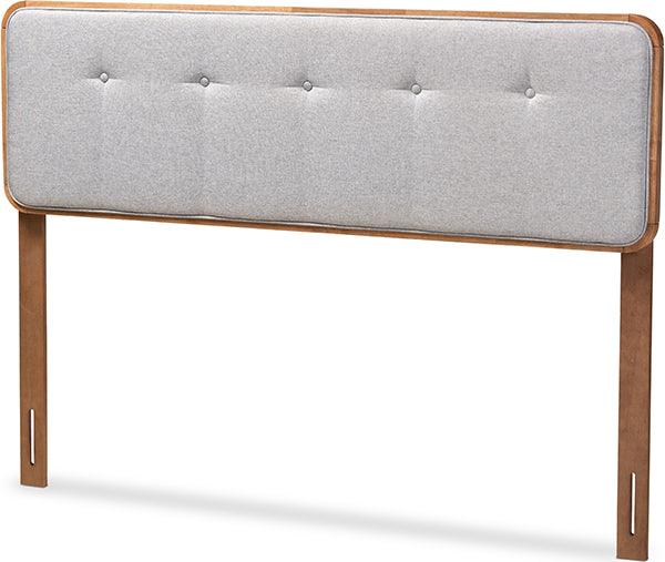 Wholesale Interiors Headboards - Palina Full Headboard Gray & Walnut