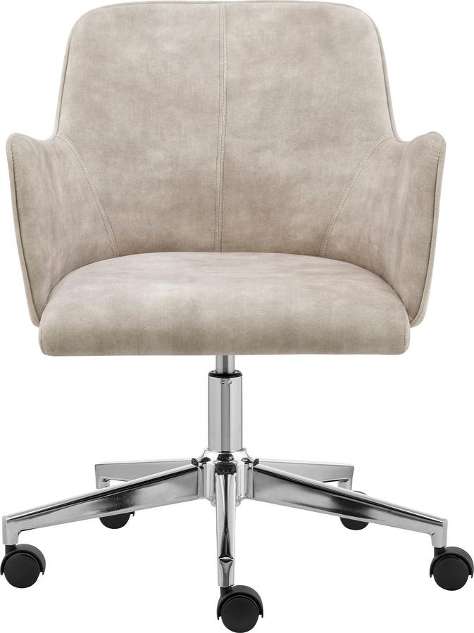 Euro Style Task Chairs - Sunny Pro Office Chair in Velvet Beige