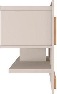 Manhattan Comfort TV & Media Units - Astor 70.86 Modern Floating Entertainment Center 1.0 with Media Shelves in Off White