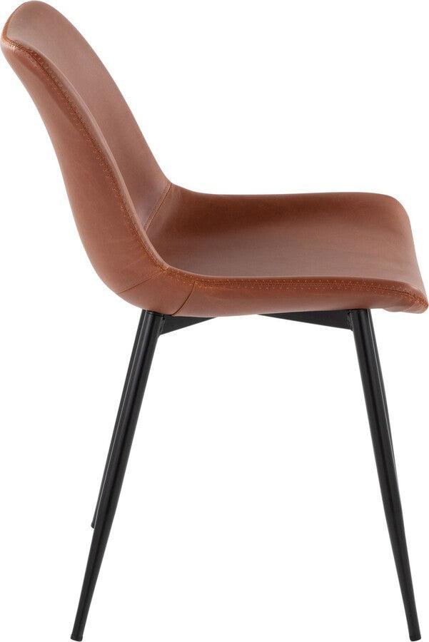 Cognac leather dining online chairs