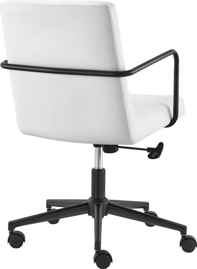 Euro Style Task Chairs - Leander Low Back Office Chair White