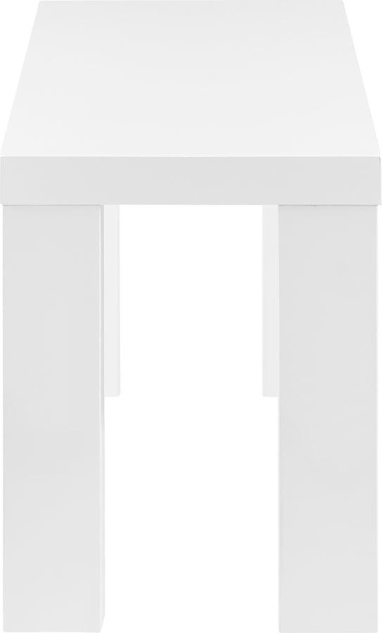 Euro Style Benches - Abby 49" Bench in High Gloss White Lacquer