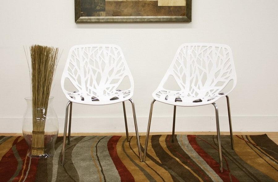 Shop Heidi Dining Chair White Set of 2 Dining Chairs CasaOne