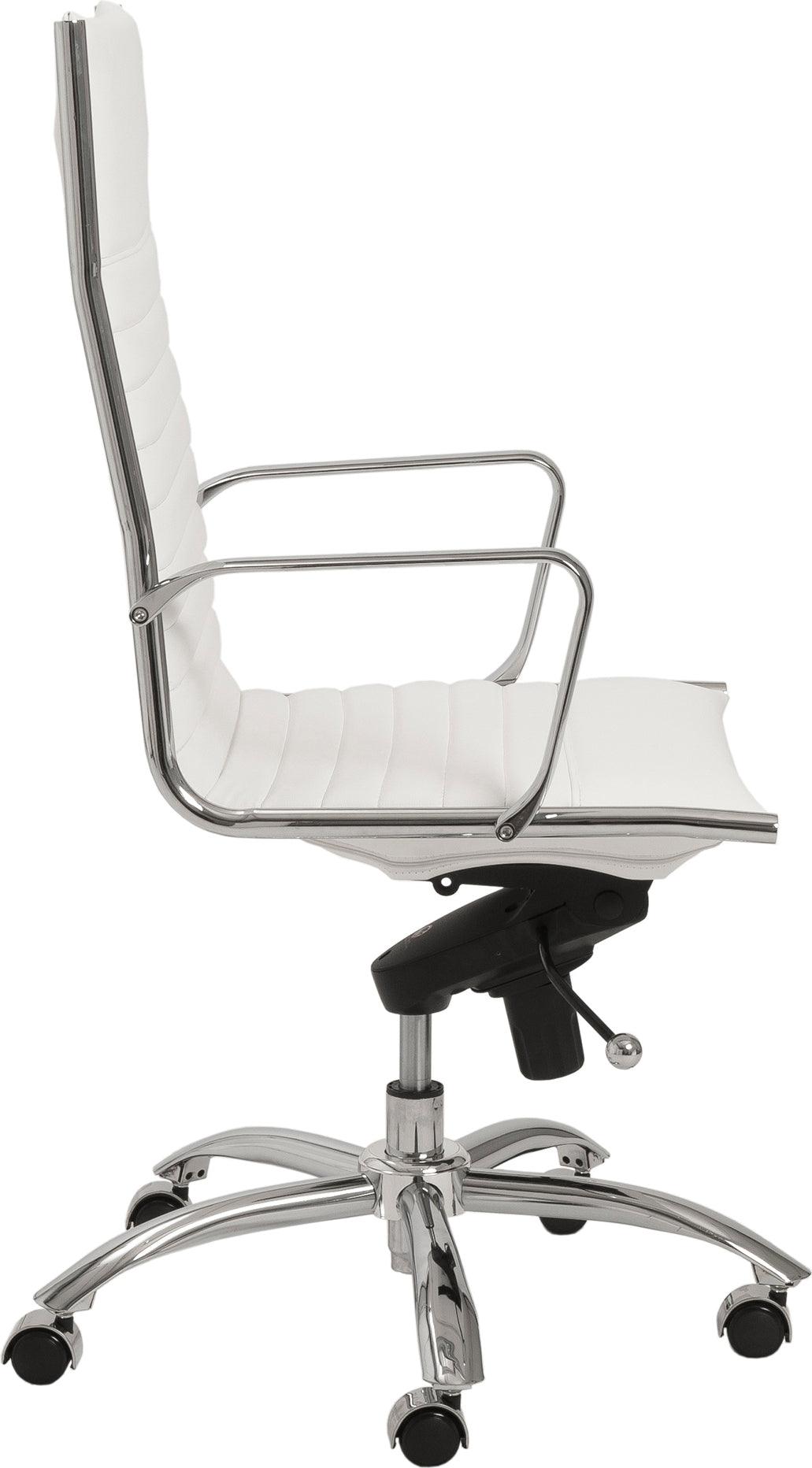 Euro Style Task Chairs - Dirk High Back Office Chair White