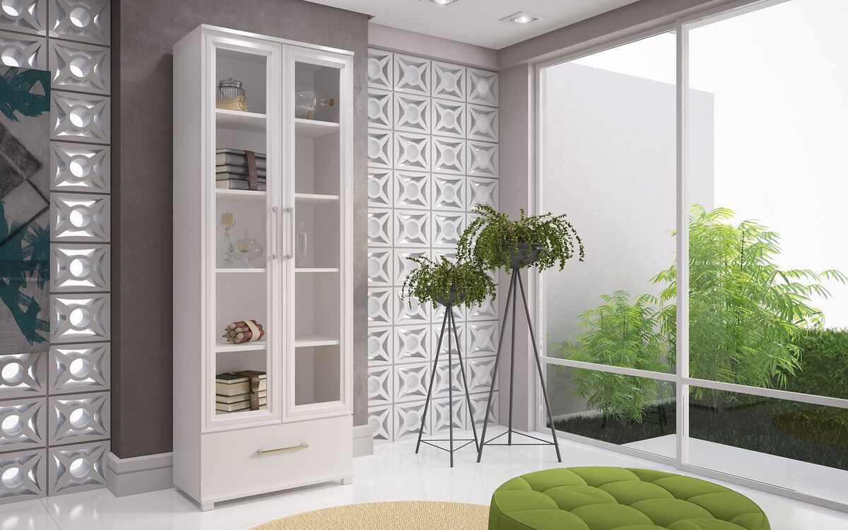 Manhattan Comfort Bookcases & Display Units - Serra 1.0- 5- Shelf Bookcase in White