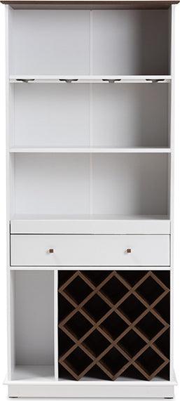 Tall white wine online cabinet