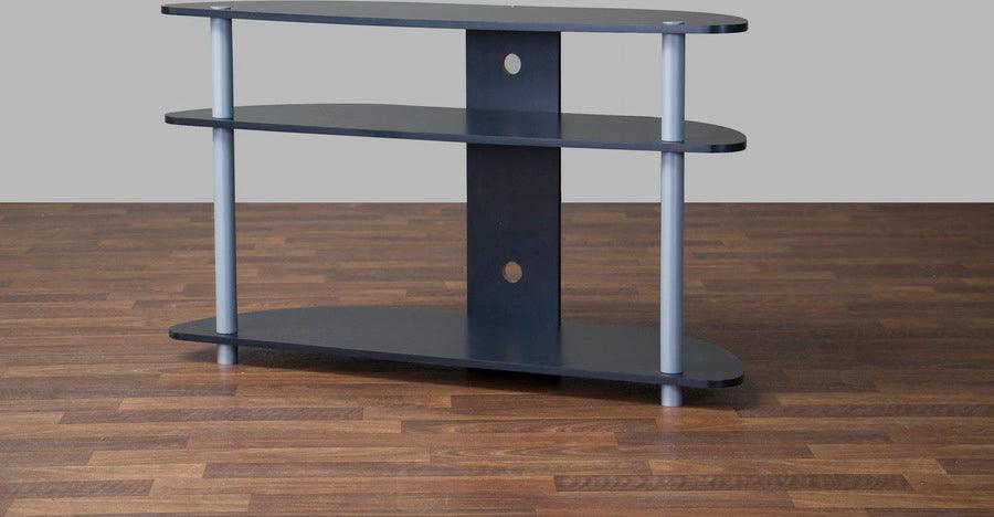 Shop Baxton Studio Orbit Black and Silver TV Stand TV Media