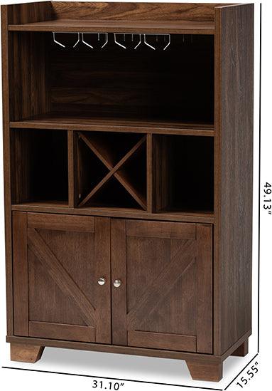 Shop Baxton Studio Carrie Transitional Walnut Brown Finished Wood