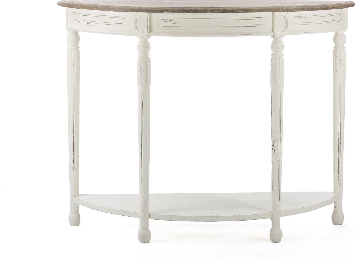 Wholesale Interiors Consoles - Vologne Traditional White Wood French Console Table