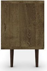 Manhattan Comfort TV & Media Units - Liberty 70.86" Mid-Century - Modern TV St& Rustic Brown & White