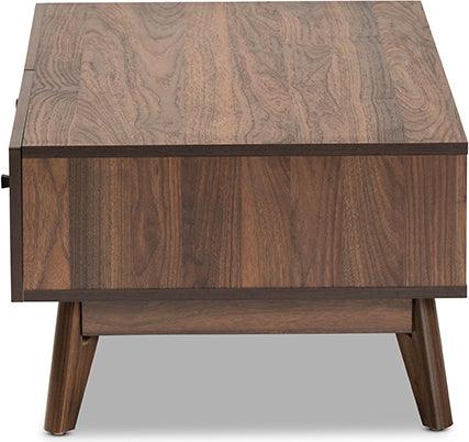 Wholesale Interiors Coffee Tables - Hartman Walnut Brown Finished Wood Coffee Table