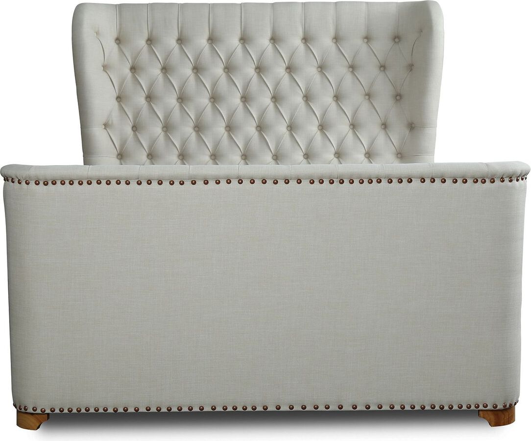 Manhattan Comfort Beds - Lola Ivory Queen Bed