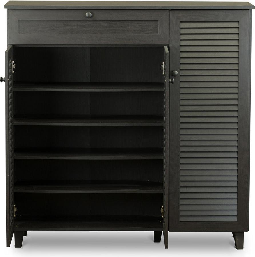 Shop Baxton Studio Pocillo Wood Shoe Storage Cabinet Shoe