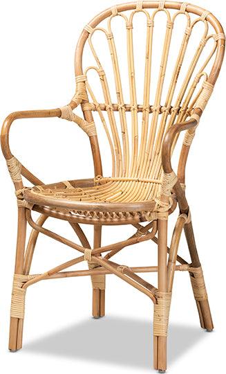 Wholesale Interiors Dining Chairs - Sheraton Modern and Contemporary Natural Finished Rattan Dining Chair