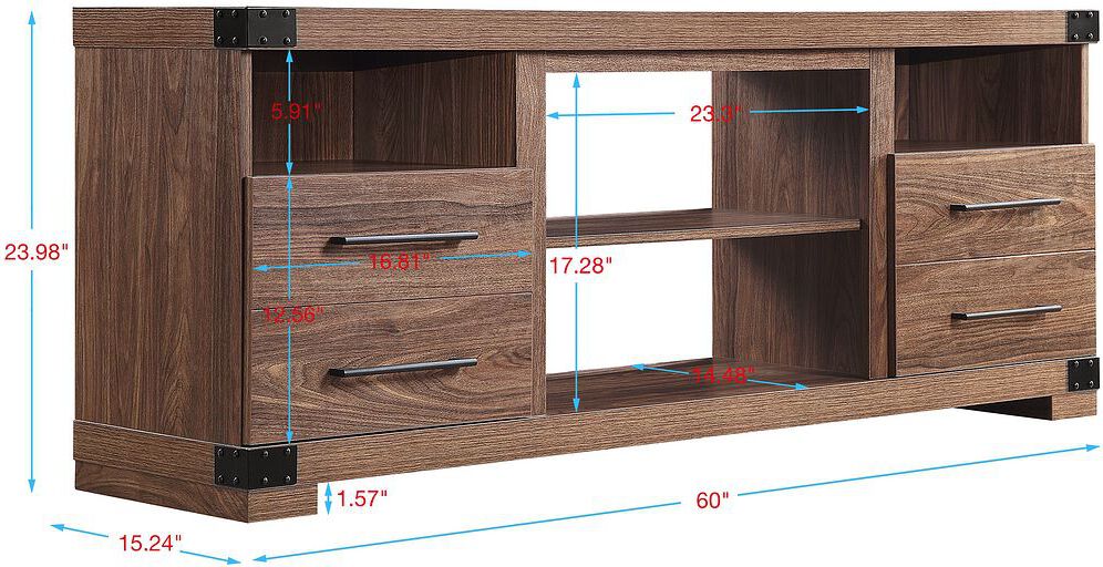 Manhattan Comfort TV & Media Units - Richmond 60" TV Stand in Brown