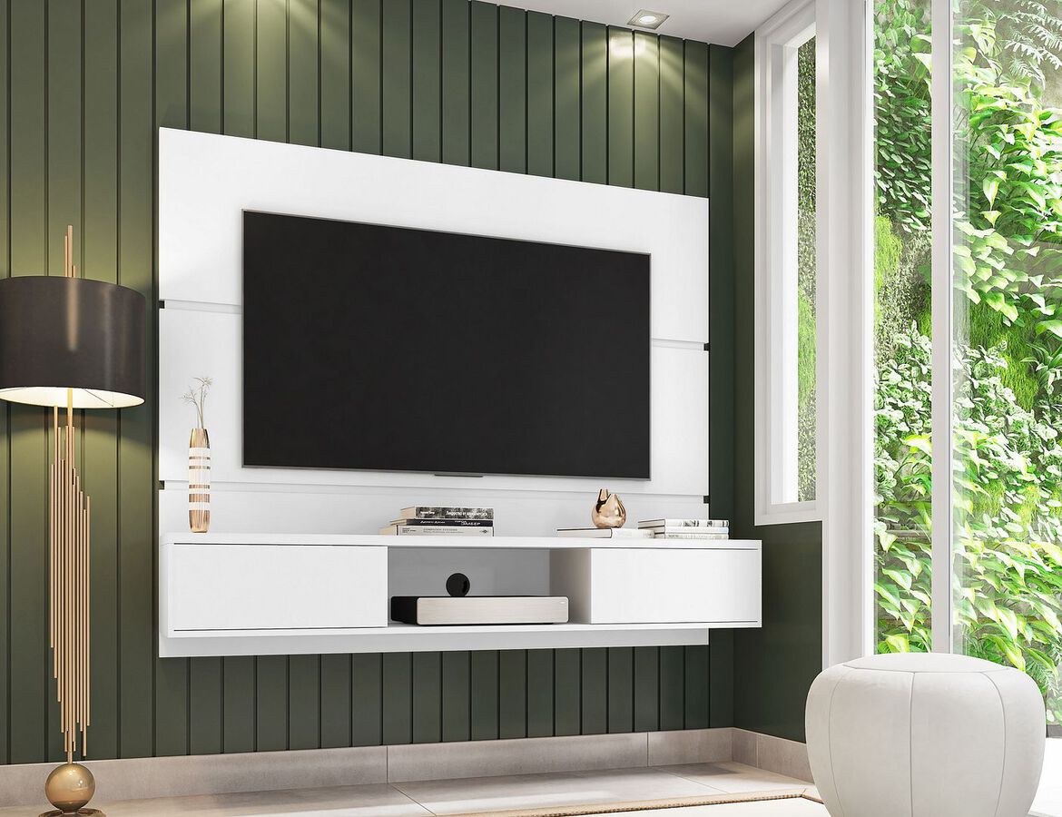 Manhattan Comfort TV & Media Units - Vernon 62.99 Floating Wall Entertainment Center in White