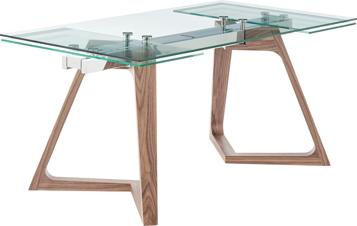 Euro Style Dining Tables - Donar 95" Extension Table Clear