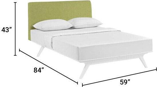 Modway Beds - Tracy Queen Bed White And Green