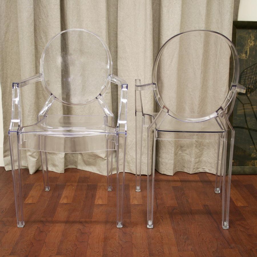 Shop Baxton Studio Dymas Modern Acrylic Armed Ghost Chair Set of