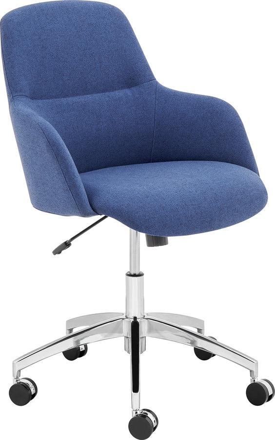 Euro Style Task Chairs - Minna Office Chair Blue