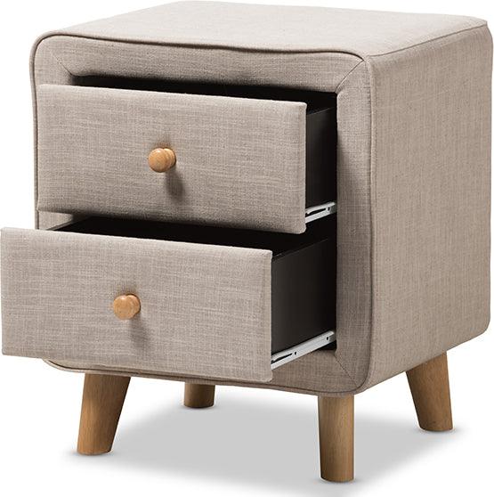 Wholesale Interiors Nightstands & Side Tables - Jonesy Nightstand Beige