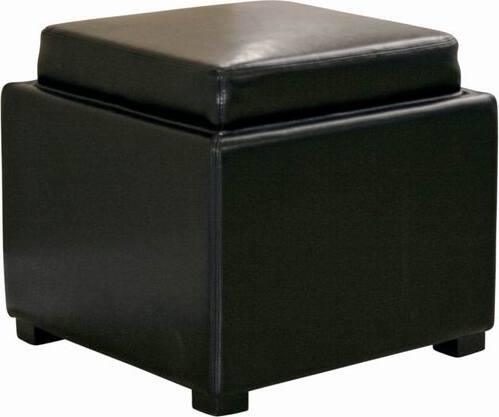 Wholesale Interiors Ottomans & Stools - Black Tate Storage Ottoman