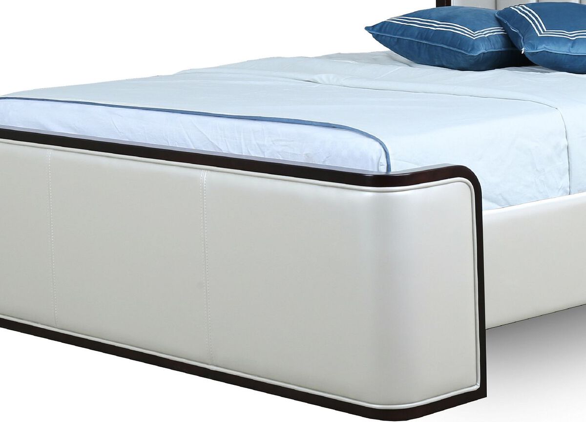 Manhattan Comfort Beds - Kingdom Cream Queen Bed