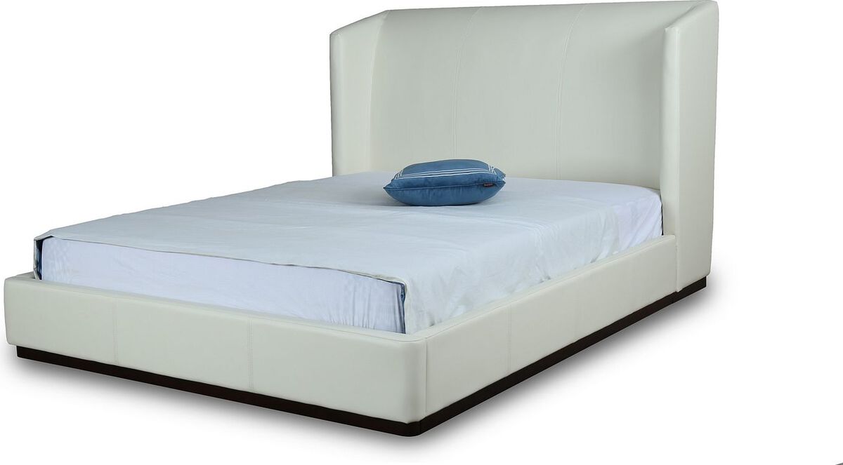 Manhattan Comfort Beds - Lenyx Cream Queen Bed