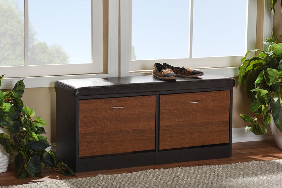 Shop Baxton Studio Foley Modern and Contemporary 2 tone Dark Brown