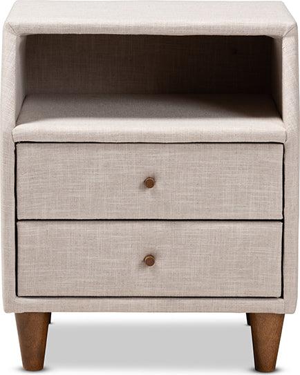 Wholesale Interiors Nightstands & Side Tables - Claverie Nightstand Beige