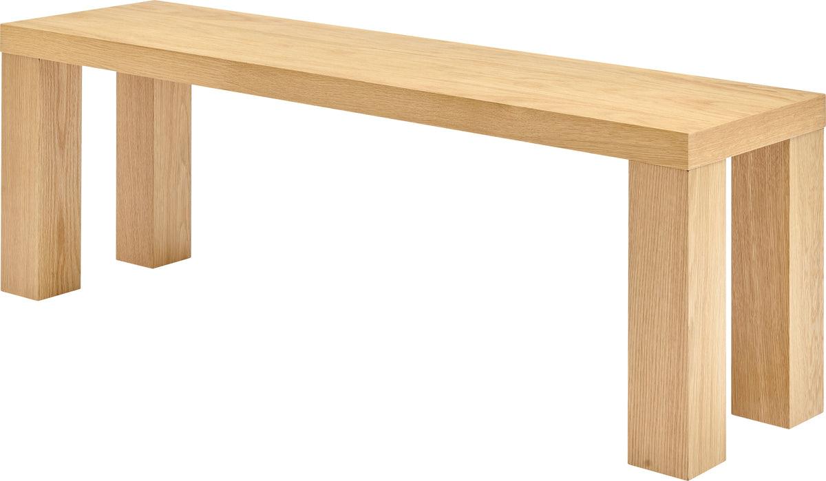 Euro Style Benches - Abby 57" Bench in Oak Veneer