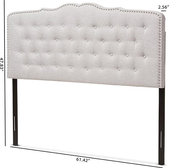 Wholesale Interiors Headboards - Lucy Queen Headboard Grayish Beige