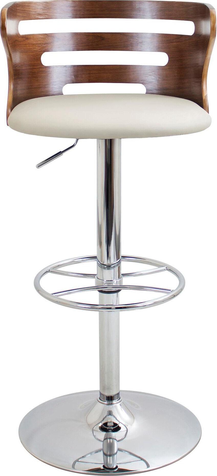 Lumisource Barstools - Cosi Barstool Walnut & Cream