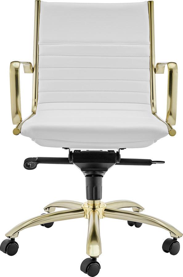 Euro Style Task Chairs - Dirk Low Back Task Chair White