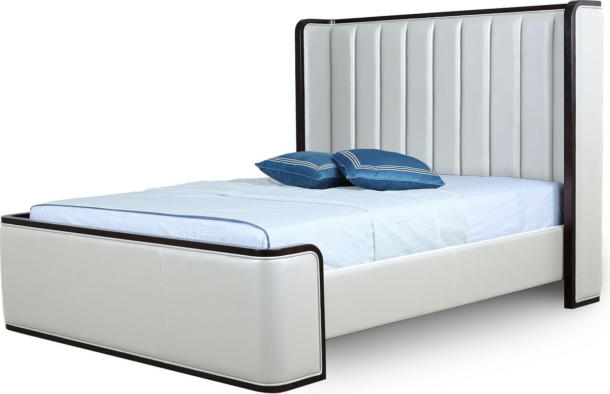 Manhattan Comfort Beds - Kingdom Cream Queen Bed