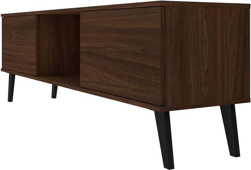 Manhattan Comfort TV & Media Units - Doyers 62.20 Mid-Century Modern TV Stand in Nut Brown