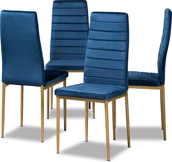 Navy dining chairs set of online 4