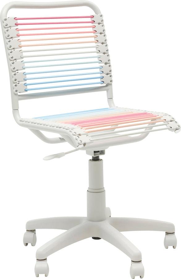 Euro Style Task Chairs - Bungie Low Back Office Chair Light Multicolor