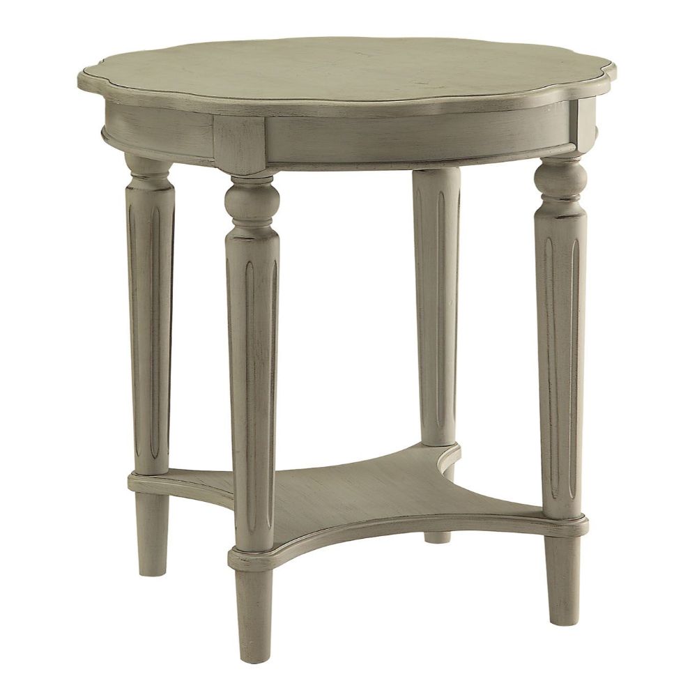 ACME Side & End Tables - ACME Fordon End Table, Antique Slate