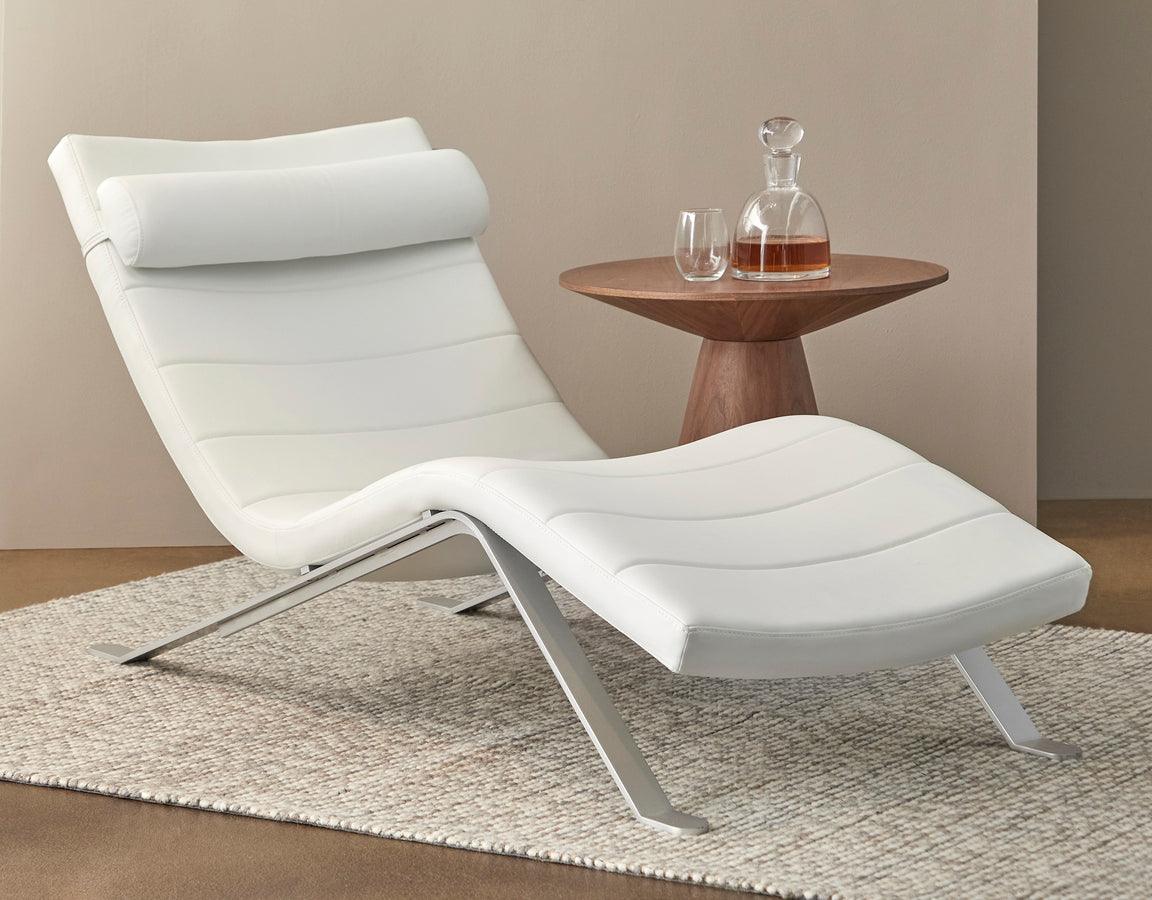 Silver chaise lounge discount chair