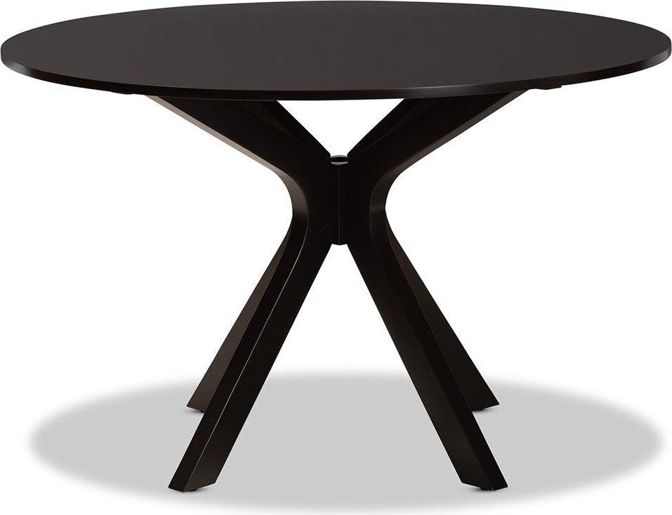 Wholesale Interiors Dining Tables - Kenji 48" Round Dining Table Dark Brown