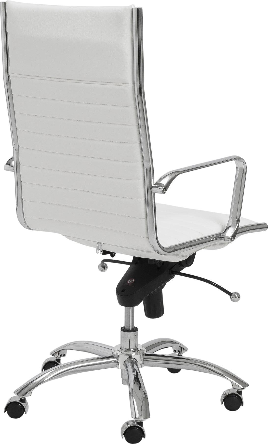 Euro Style Task Chairs - Dirk High Back Office Chair White