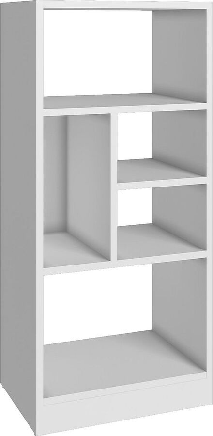 Manhattan Comfort Bookcases & Display Units - Durable Valenca Bookcase 2.0 with 5- Shelves in White