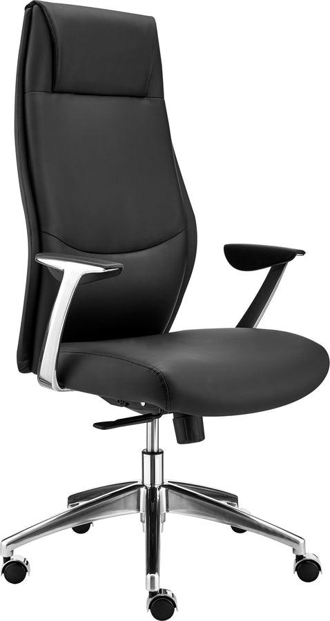 Euro Style Task Chairs - Crosby High Back Office Chair Black