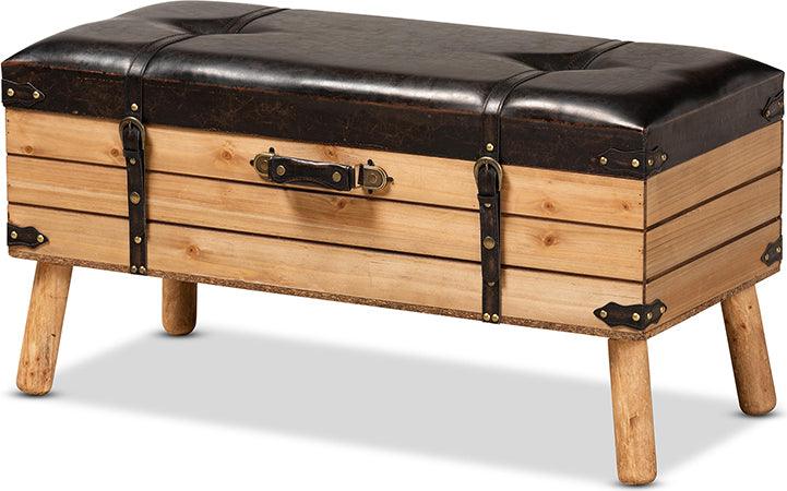 Oak Storage Foot Stool