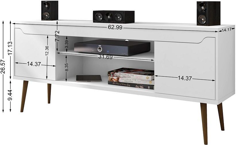 Manhattan Comfort TV & Media Units - Bradley 62.99 TV Stand White