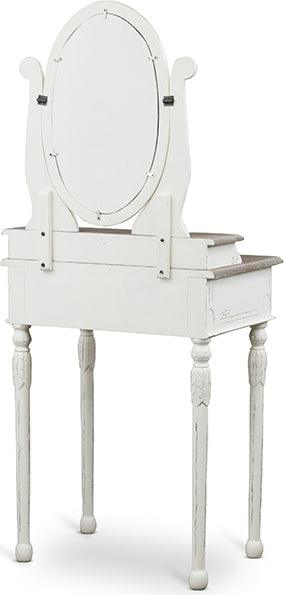 Anjou Traditional French Accent Dressing Table with Mirror